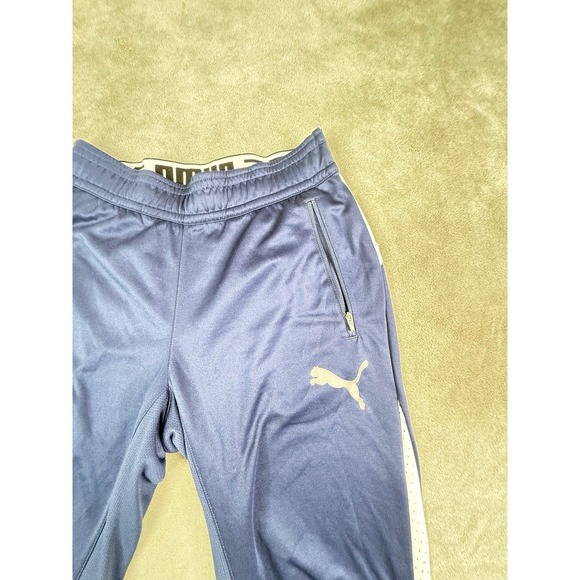 Puma Track Joggers Navy Blue Pants Men's Size Medium - Picture 2 of 16
